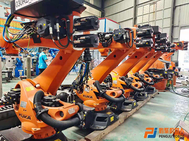 Önceden sahip 210 Kg Faydalı Yük Robotik Kol AC380V Güç kaynağı Kr210 Model 3 boyutlu lazer görüşü cam lif kesme lazer