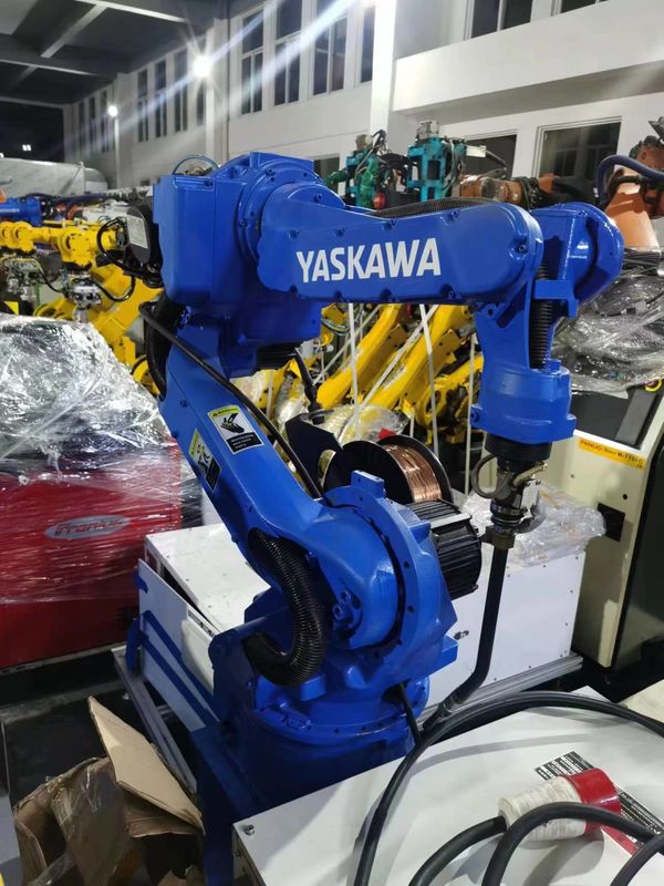 Endüstriyel Kaynak MA1400 Yaskawa Kullanılmış Robotik Kol 3 kg yararlı yükle 6 Eksenli Kontrol Kabinesi