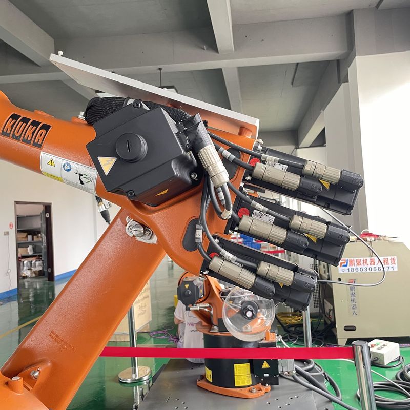 Endüstriyel Yay Kaynak Robotu / Yay Kaynak Makinesi Hassasiyet 16 Kg Faydalı Yük Arka Kaynak yapıştırma işleme