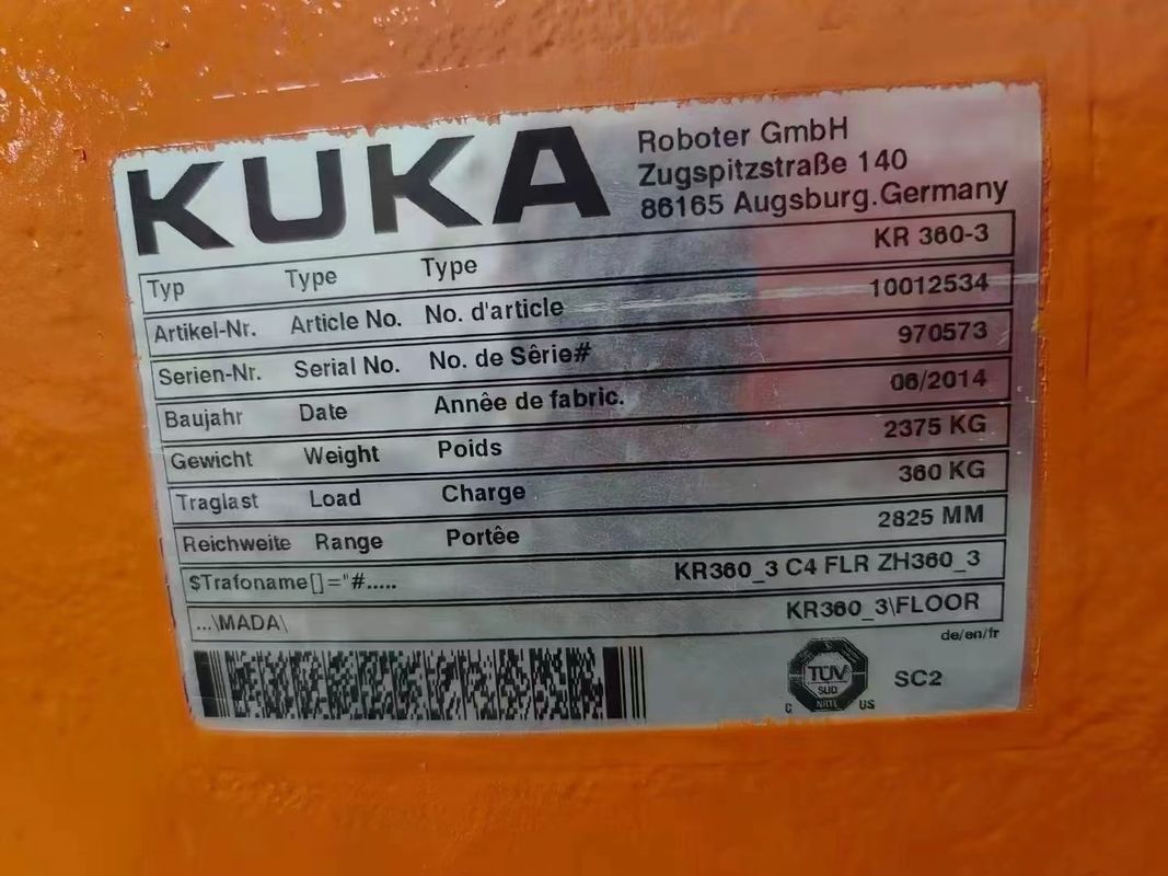 KUKA KR360-3 KRC4 Paletleme, parçaların yüklenmesi ve boşaltılması, işleme, işleme, ölçüm, lazer kesimi