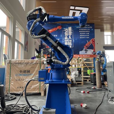 MH50 DX100 Kullanılmış Yasakawa Robotlar Kolları Kaplama Verme Cam Elyaf Kesimi için Bağlantılı