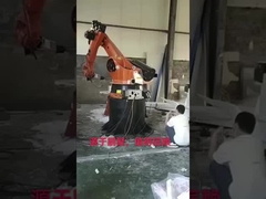 Kullanılmış Endüstriyel ABB Ahşap Kenar Frezeleme Robotu Taşlama Makinesi ABB6640-130 3.2